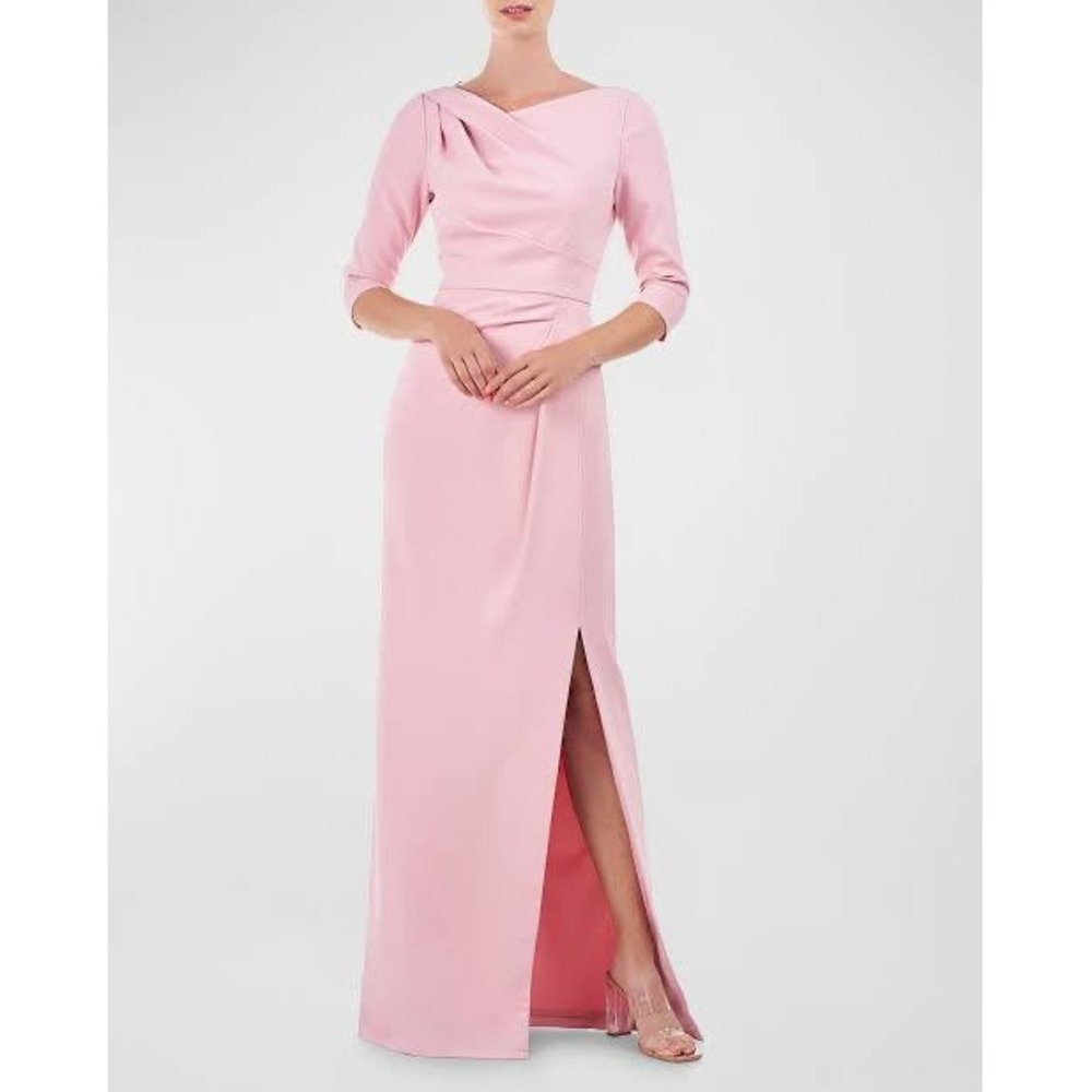 NWT Kay Unger Margerite Column Gown Pink Mauve Size 6 Formal Evening 5519277
